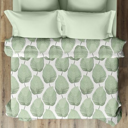 Пододеяльник Модико (зеленые листья)