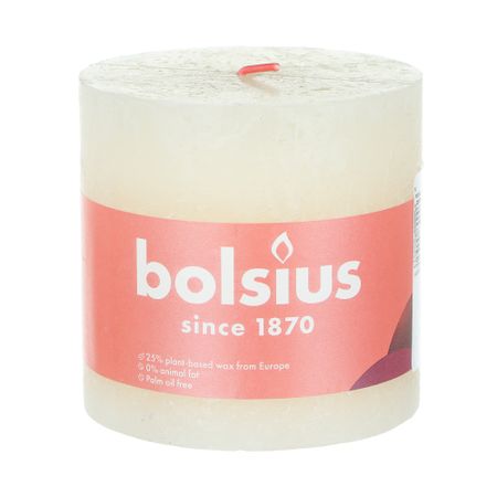 Свеча Bolsius shine 10х10 см жемчужная