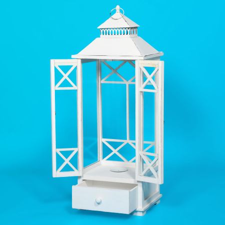 Фонарь-подсвечник Minhou lisheng белый 32х26х86,5 см