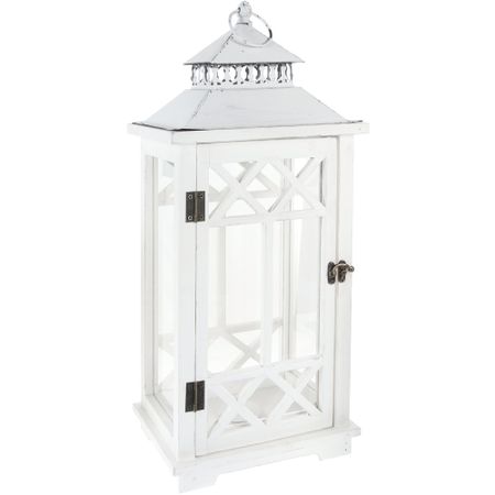 Фонарь-подсвечник Minhou lisheng белый 24,5х18,5х56 см