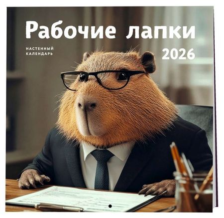 Календарь настенный Эксмо Рабочие лапки на 2026 год , 300х300 мм