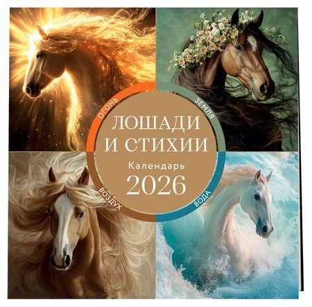 Календарь настенный Эксмо Лошади и стихии на 2026 год, 300х300 мм алекс и каменев воплощение стихии