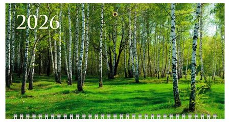 Календарь настенный Хатбер-М Времена года квартальный 3-х блочный на 2026 год, 29,7х65,5 см