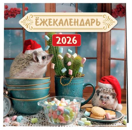 Календарь настенный Эксмо Ежекалендарь. Цветной маршмеллоу на 2026 год, 170х170 мм