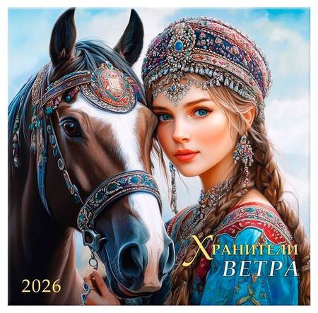 Календарь Арт и Дизайн скрепка Красавицы 2026 3х29х39 см, 1 шт в ассортименте