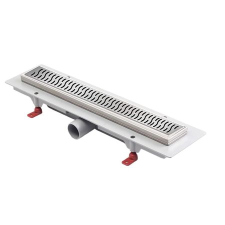 Лоток душевой MCH Harmony с комбинированным затвором 550х60 мм d40 мм решетка из нержавеющей стали (CH550HN) решетка для аэрофритюрницы из нержавеющей стали