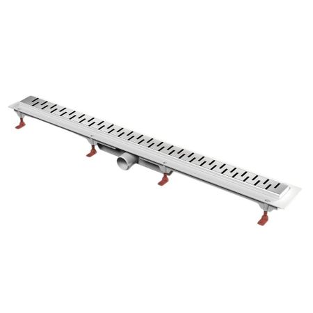 Лоток душевой MCH Medium с комбинированным затвором 850х60 мм d50 мм решетка из нержавеющей стали (CH850/50M) решетка для аэрофритюрницы из нержавеющей стали