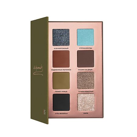 Палетка RUSSIAN BEAUTY GURU Палетка теней для век Лермонтов, том 3