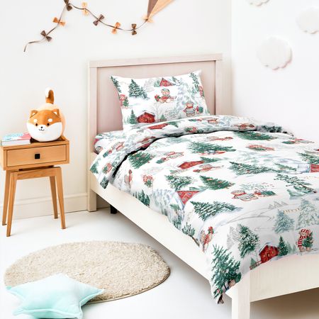 Постельное белье детское Christmas bears велюровые наволочки red christmas pillowcases 40x40см