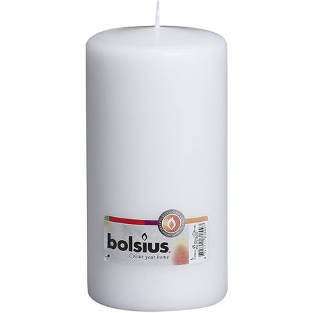 Свеча Bolsius 20х10 см White