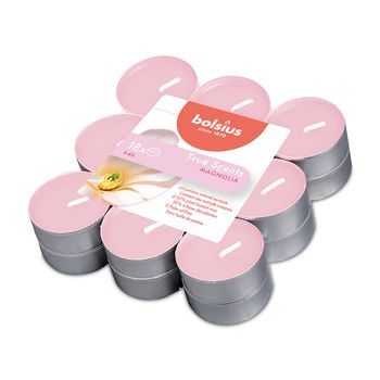 Свечи чайные 4часа 18 шт Bolsius true scents магнолия