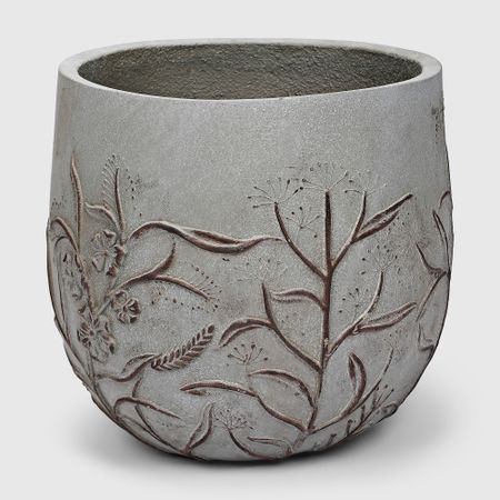 Кашпо Ownland цветы антик серое 26х26х25 см