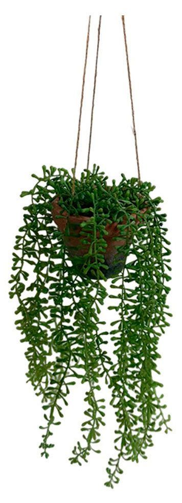 Цветок искусственный в подвесной корзине, 14х14х33 см осколки осени