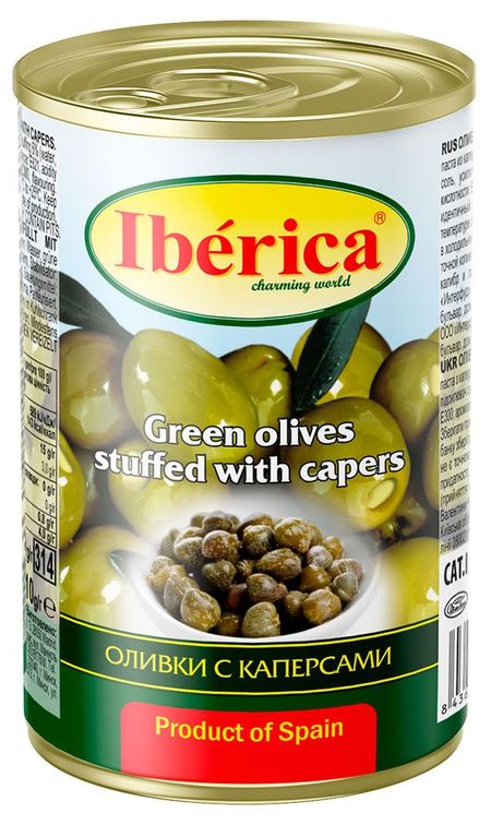 Оливки Iberica с каперсами Испания, 300 г
