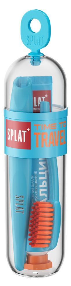 Набор дорожный Splat биокальций, зубная щетка + зубная паста 25 г