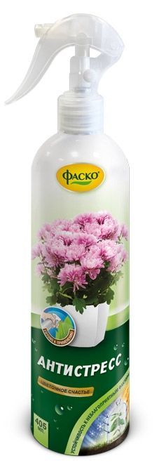 Удобрение для пересадки растений Фаско Цветочное счастье Антистресс минеральное, 405 мл