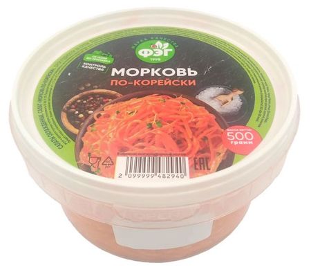 Морковь по-корейски ФЭГ, 500 г