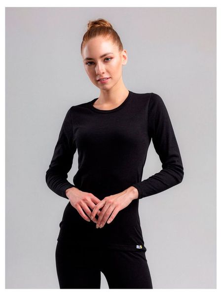 Термофутболка женская Montida с длинными рукавами черный, р. 50 пойдем гулять со мной по морям и океанам