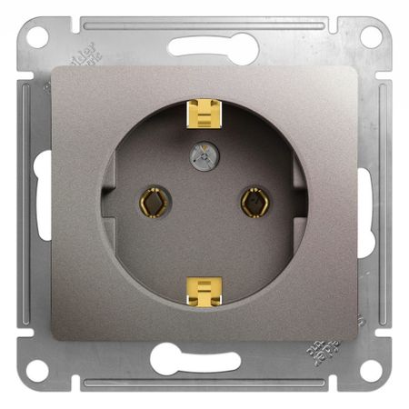 Розетка Systeme Electric Glossa встраиваемая платина (GSL001243) электрический ластик electric eraser