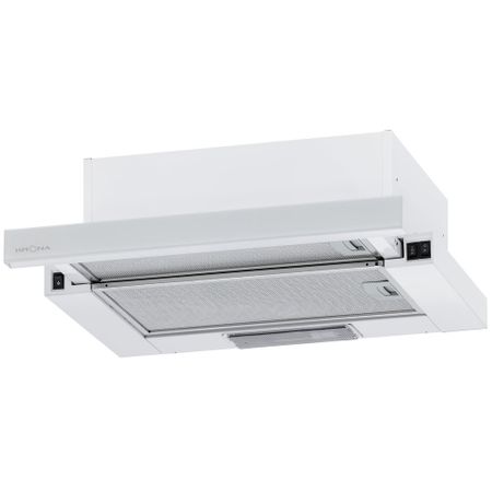 Кухонная вытяжка встраиваемая Krona Kamilla 500 AIR 1W 50 см белая металлический кнопочный переключатель weldseen start stop 16 мм
