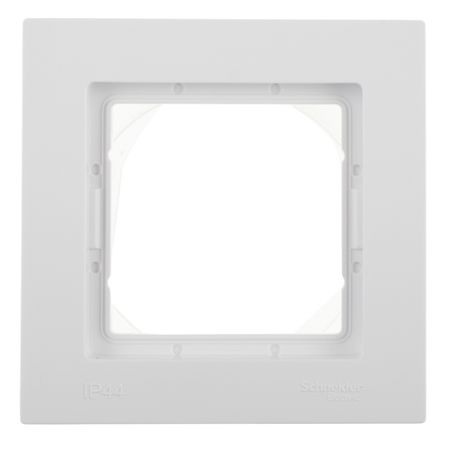 Рамка Systeme Electric AtlasDesign Aqua одноместная белая (ATN440101)