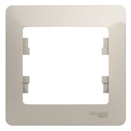 Рамка Systeme Electric Glossa одноместная молочная (GSL000901)