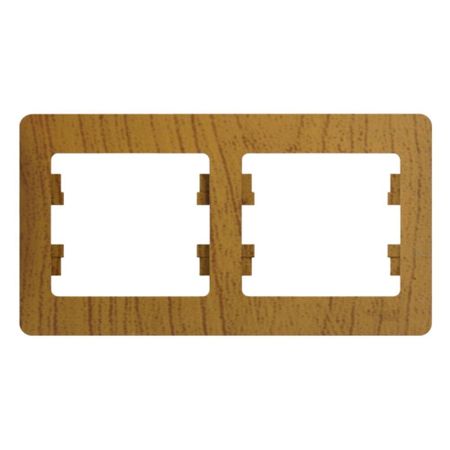 Рамка Systeme Electric Glossa двухместная дуб (GSL000502)