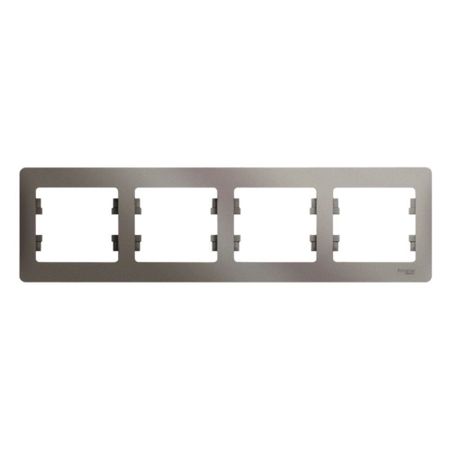 Рамка Systeme Electric Glossa четырехместная платина (GSL001204)