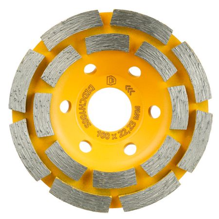 Чашка алмазная по бетону Diamond Industrial 100х22,23 мм двухрядная