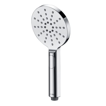 Лейка для душа WasserKraft d120 мм 3 режима без шланга пластик хром (A127)