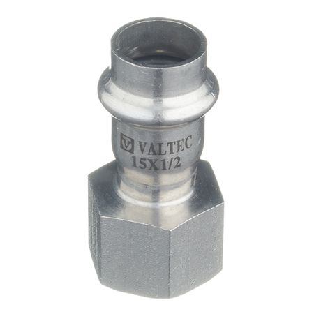 Соединитель VALTEC (VTi.902.I.001504) 15 мм х 1/2 ВР(г) нержавеющая сталь нарезающее давление 6 12 мм трубка до 1 8 1 4 3 8 1 2 мама 304 нержавеющая с двойным зажимом трубные фитинги соединитель