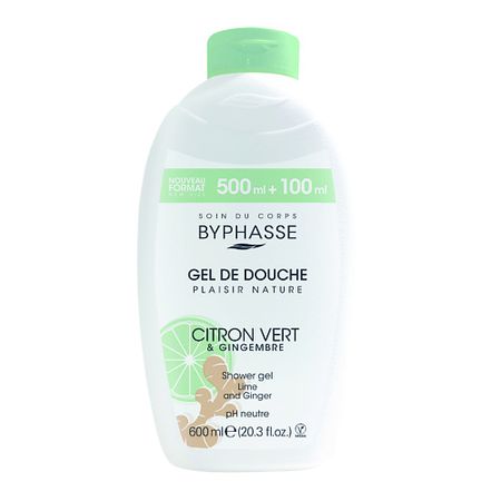 Гель для душа BYPHASSE Гель для душа CARESSE Лайм и Имбирь соль для ванн sensoterapia имбирь и лайм 600 г
