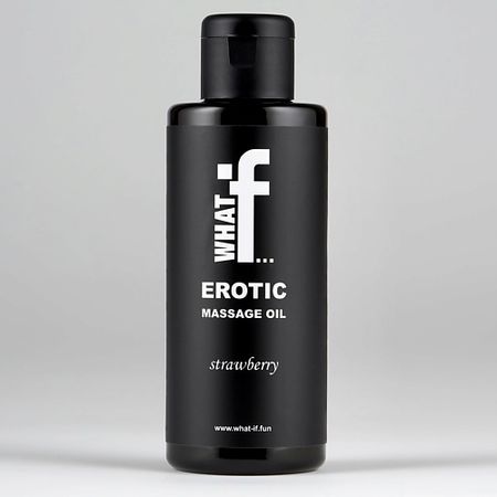 Массажное масло WHAT IF Массажное масло с афродизиаком. Клубника джем махеевъ клубника 400 г