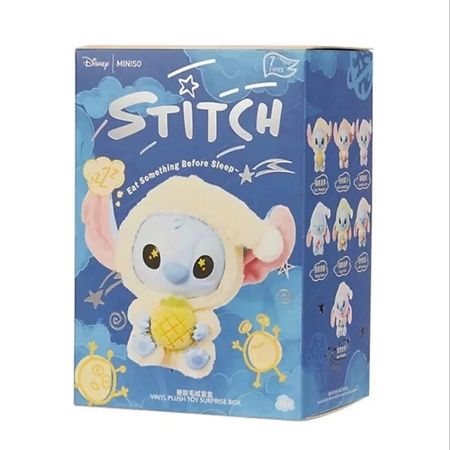 Мягкая игрушка MINISO Брелок-игрушка Stitch Eat Something Before Sleep в слепой упаковке кружки miniso disney stitch керамические