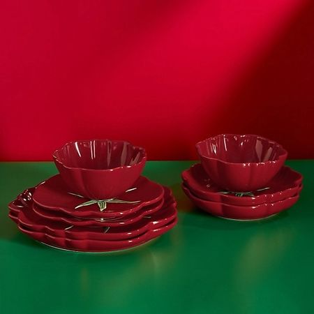 Набор посуды ARYA HOME COLLECTION Керамический набор посуды Tomato 8 предметов