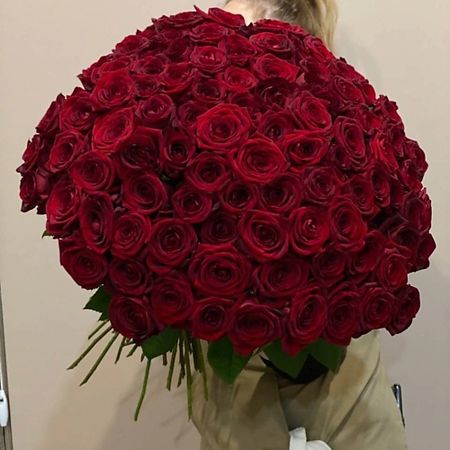 Букет живых цветов ЦВЕТОЧНЫЙ БАР LOFТ 101 роза букет