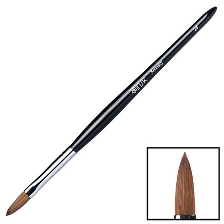 Кисть для наращивания ногтей IRISK Кисть для акрила Kolinsky #2 (размер 08) в тубе искусственные кубики льда из акрила chrisley