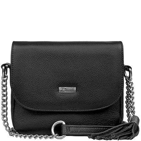 Сумка L'UCCELLO Сумка женская из натуральной кожи moterm обложка для блокнота из натуральной серовато розового а