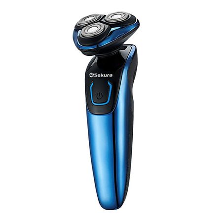 Электробритва SAKURA Бритва электрическая SA-5420BL с триммером, для сухого и влажного бритья бритва электрическая polaris pmr0307rс сеть аккум черн