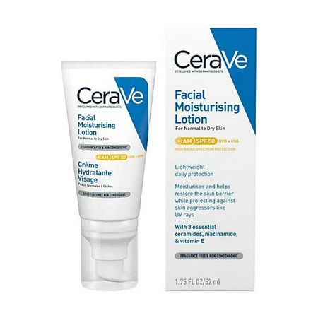 Крем для лица CERAVE Увлажняющий солнцезащитный крем для лица Facial Moisturising Lotion Spf 50