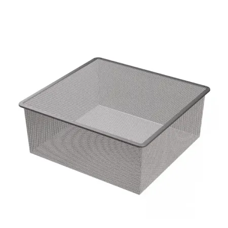 Корзина мелкосетчатая Лион 54.2x51.1x18.5 см цвет серый подвесная металлическая корзина для кухни