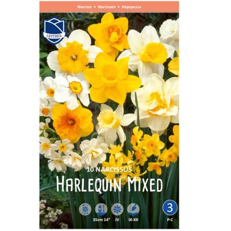Луковицы Lefeber Нарцисс harlequin mixed 10шт
