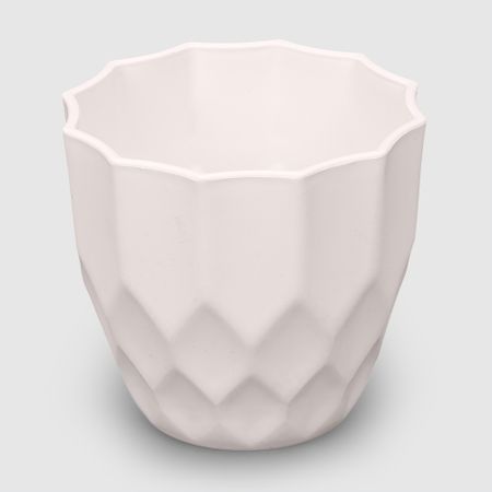 Кашпо Zhejiang Kaiyang для цветов 9.5х8.5 см белое