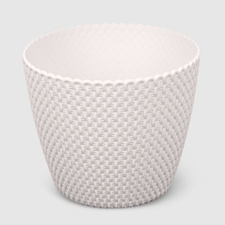 Кашпо Zhejiang Kaiyang для цветов 18.5х15.3 см белое