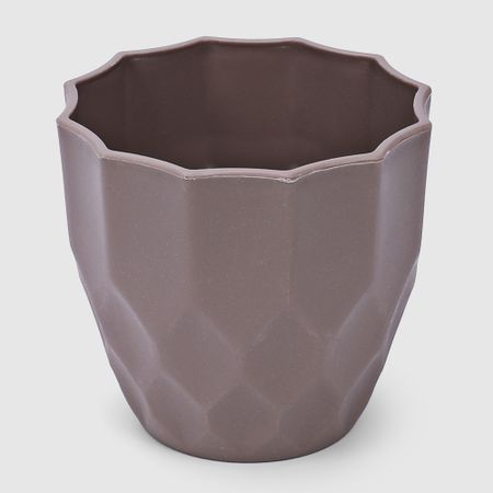 Кашпо Zhejiang Kaiyang для цветов 9.5х8.5 см серое