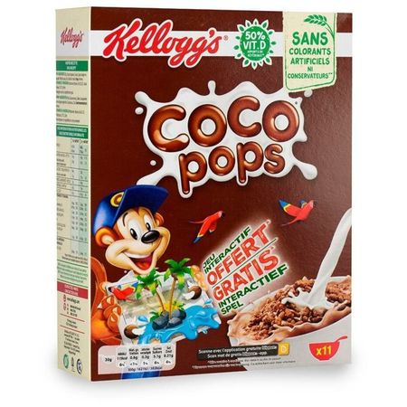 Хлопья Kellogg's coco pops шоколадные шарики 550 г