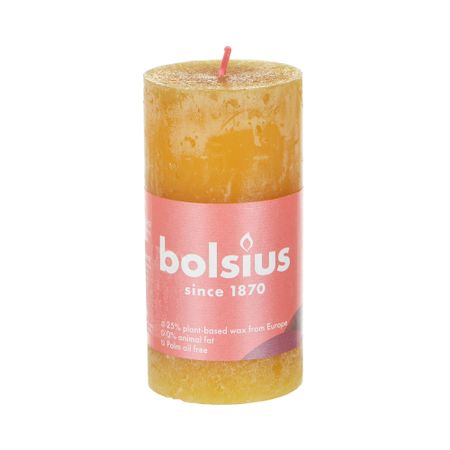 Свеча Bolsius shine 10х5 см медово-желтая
