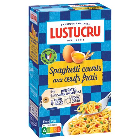 Спагетти Lustucru яичные короткие 250 г