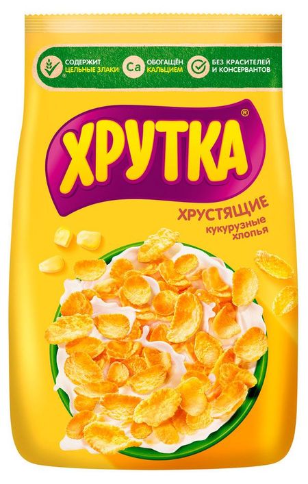 Готовый завтрак ХРУТКА хлопья кукурузные, 290 г