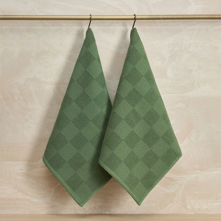 Комплект махровых полотенец Лиандро/Liandro, зеленый